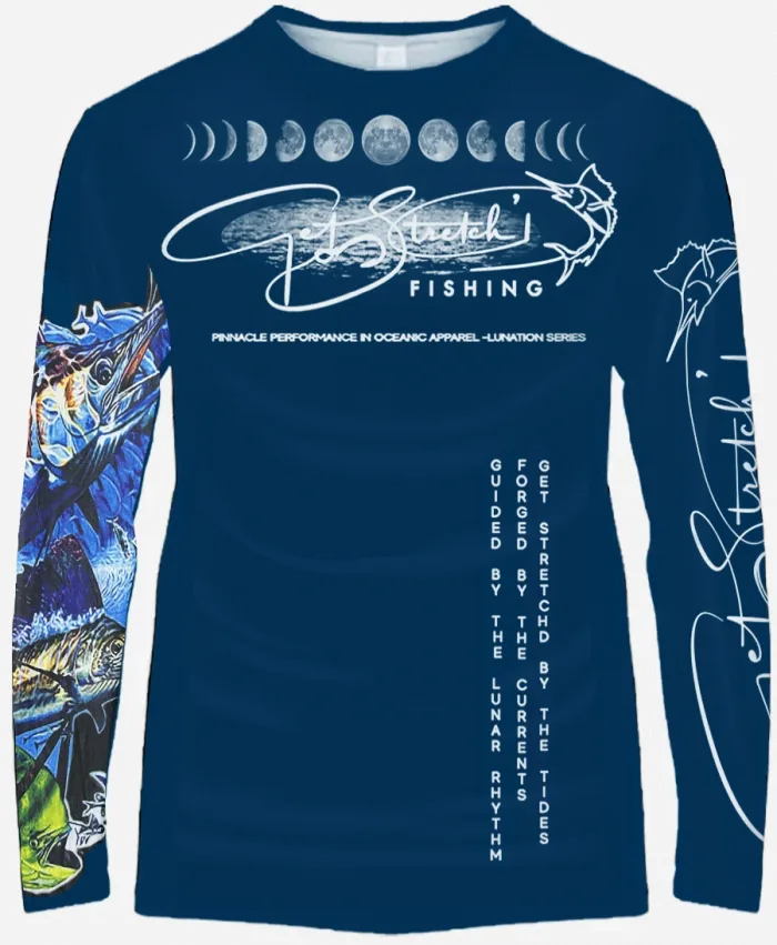 Froth Custom fishing Shirt navy front