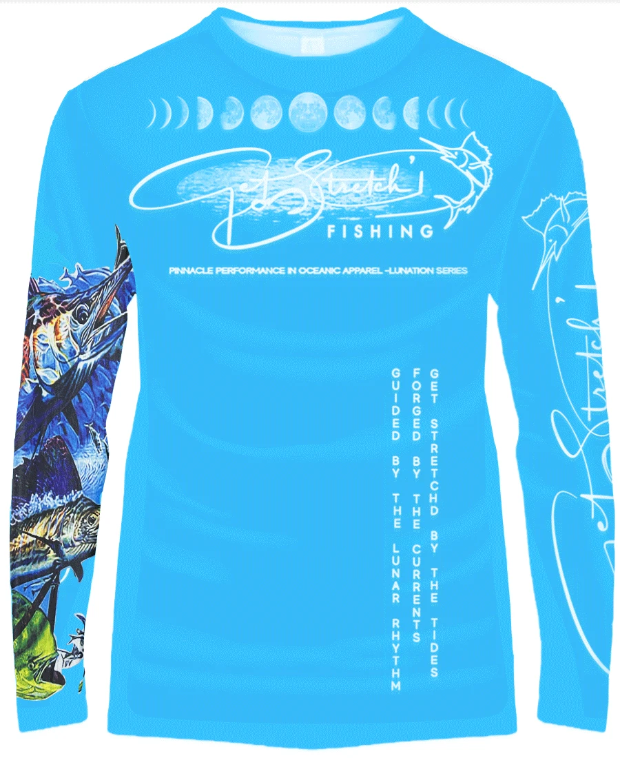 Froth Custom fishing Shirt blue front