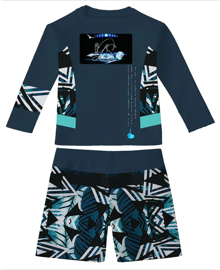 little ripple fishing shirt combo denim
