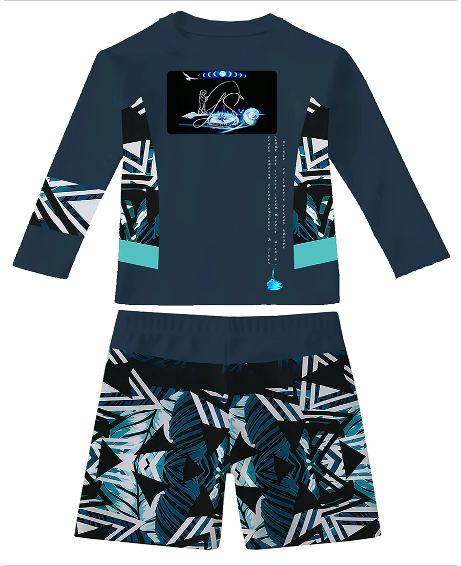 little ripple fishing shirt combo denim