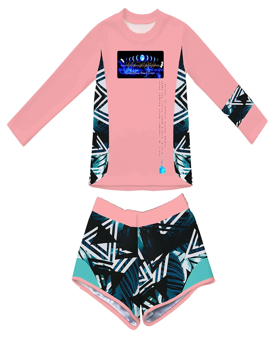 little ripple fishing shirt combo pink