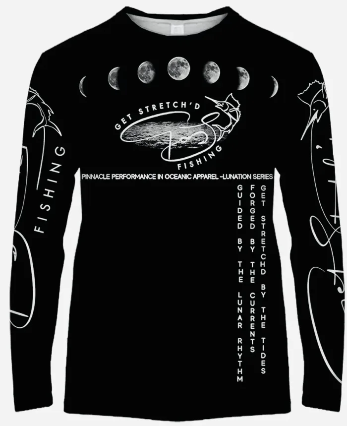 Lunar Gamefish – Stretch Summit - fishing shirt black front