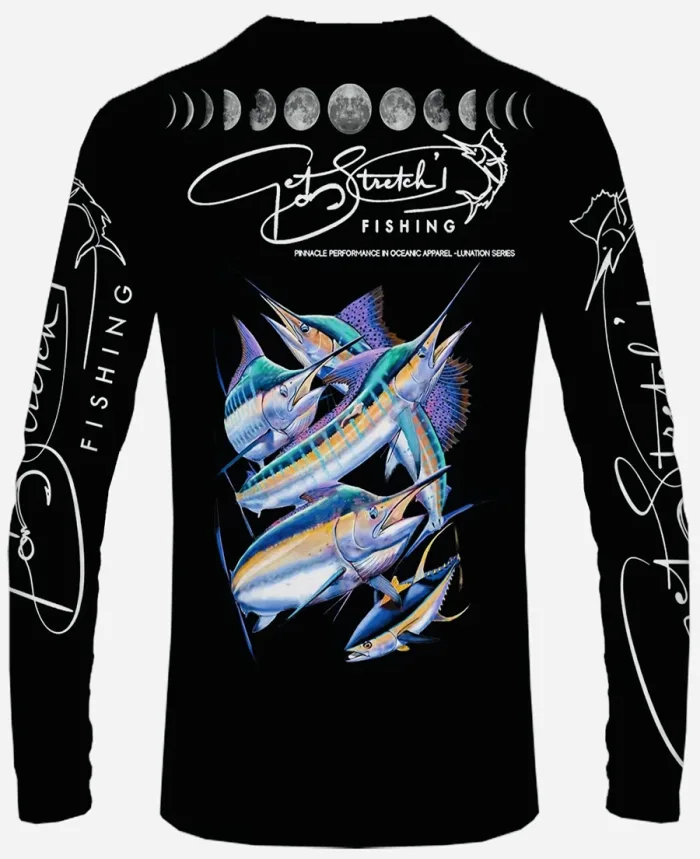 Lunar Gamefish – Stretch Summit - fishing shirt black back